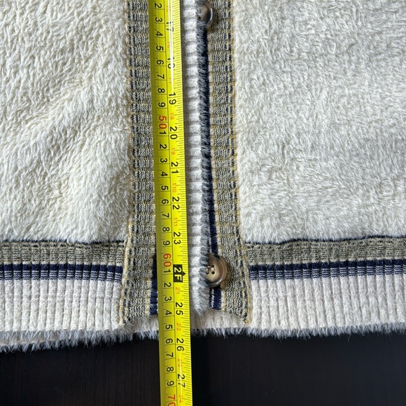 Mystree Cardigan with Stripes Soft and Warm Size Large - Picture 11 of 11